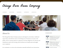 Tablet Screenshot of chicagobarndance.org